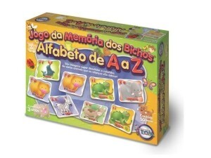 Jogo da Memória dos Bichos - Brinquedo Pedagogico