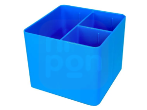 Porta Objeto Full Color C/ 3 Divisórias - Azul Polônio