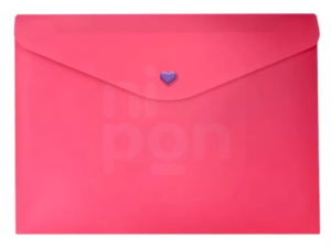 Pasta C/ Botão Horizontal Envelope A4 Full Color pink