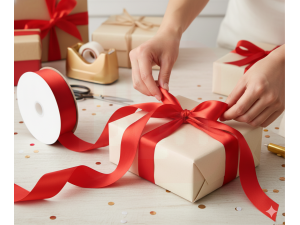 Fita De Cetim 22mm Vermelho